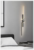 Lámpara De Pared Minimalista Para Interior En Negro Y Oro Decoración Para Sofa Y Fondo De Sala De Estar Y Dormitorio Luz LED Para Cocina Y Comedor - details 9