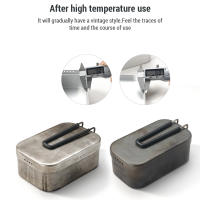 Caja De Almuerzo Campingmoon Plegable De Aluminio 650ml / 1300ml Con Mango Para Camping Picnic Contenedor Bento De Acampar - details 1
