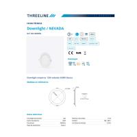 Threeline ND16RBFBL Downlight LED, 12 W, Color Blanco, Blanco Frío 4000K, Para Montaje Empotrado, Formato Redondo, Alta Eficiencia Energética - details 0
