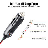 Extensor De Enchufe Para Coche 24V 12V Con Fusible De 15A Cable De Cargador 3.6m 1.5m Accesorios Automotrices Socket Splitter - details 1