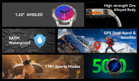 Reloj Inteligente Deportivo 5ATM, Pantalla AMOLED 1,43", GPS, Notificaciones y Llamadas - details 6