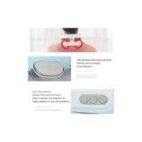 Masajeador Cervical De 4 Cabezas Con Ajuste De Fuerte USB Inteligente Con Voz De Calentamiento Masajeador De Cuello Blanco - details 3