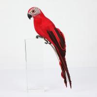 Decoración Creativa Y Artesanal De Papagayo Animal Para Jardín Miniatura Pajaro De Tela Con Plumas Para Adorno Del Césped Tamaño 25/35cm - details 17