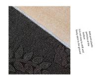 VIKAMA Alfombra De Piso 3D Con Patrón De Madera Y Flores Para Entrada Decorativa De 40x60CM Material Poliéster 100% Uso Doméstico Y Hotelero - details 7