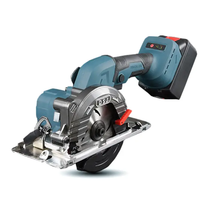 Sierra Circular sin escobillas de 125mm, sierra eléctrica inalámbrica para carpintería, ángulo ajustable, máquina de corte de madera para batería Makita de 18V - 1