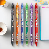 6pcs De Bolígrafos Retráctiles 0.5mm Borrables Con Tinta De Gran Capacidad Recambios Reemplazables Para Escuela Y Oficina - details 0