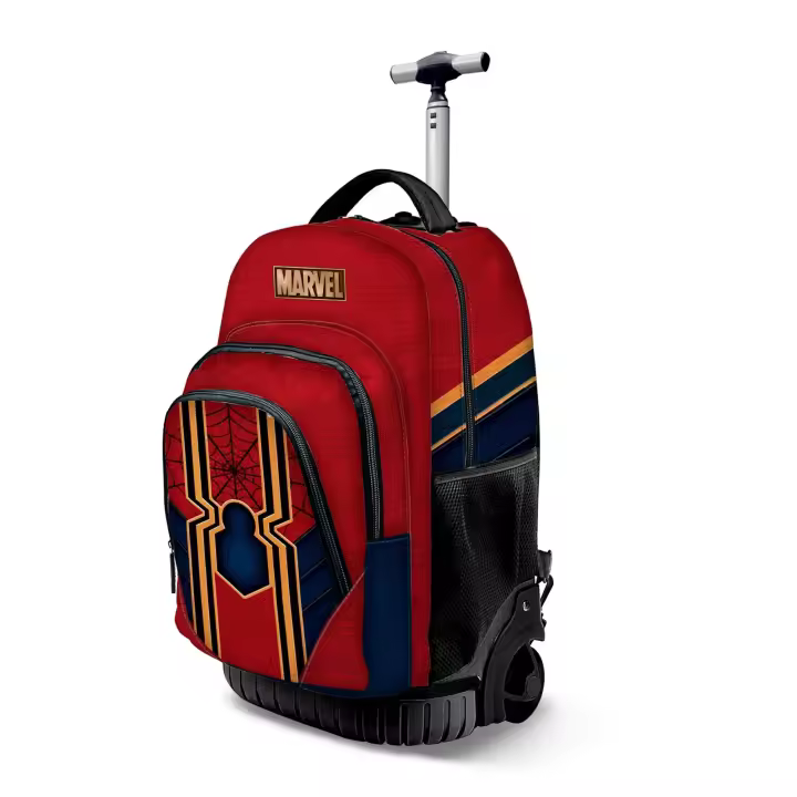 KARACTERMANIA - Marvel Spiderman Drop Mochila Escolar con Ruedas Trolley - 1