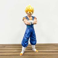 Figura De Acción Dragon Ball 31cm Vegetto Postura De Abrazo Al Pecho Super Saiyan Figura Gk Pvc Modelo Estatua Regalo De Navidad Para Adolescentes Y Adultos - details 2