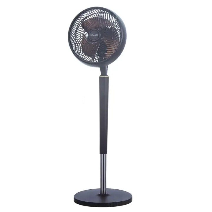 SPARK - Ventilador de Pie de Alta Velocidad de 12". 75 W. 3 Aspas de aluminio. 3 Ajustes de Velocidad. Calidad y Rendimiento. Diseño Moderno Para el Hogar. - 1