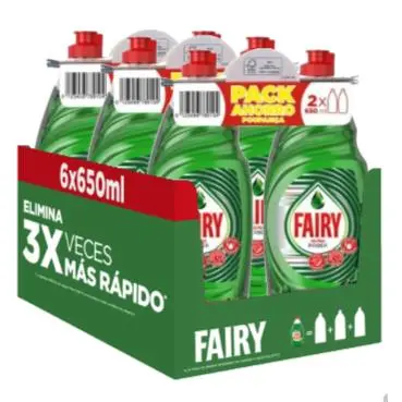 3 PACK - Fairy ultra poder lavavajillas 6 x 650 ml - 1