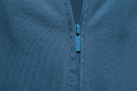 Camiseta De Algodón 100% AIOPESON Para Hombre Color Sólido Cuello V Con Cremallera De Calidad Alta Estilosa Casual Para El Verano - details 12