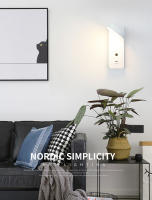 Lámpara De Pared Moderna Para Interior Con Interfaz USB Y Iluminación LED Táctil De 3 Colores Para Sala De Estar Dormitorio Pasillo - details 13