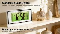 SODANY Despertador Digital LCD con Luz Nocturna por Sensor de Sonido Reloj de Mesa a Pilas con Temperatura y Calendario - details 2
