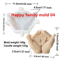Molde De Velas De Silicona 3D Bebé Durmiendo En Mano Para DIY Agradecimiento Regalo Para Padres Decoración De Hogar Resina Gypsum - details 4