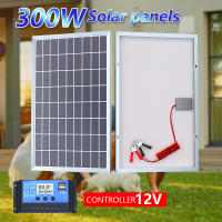 Kit De Energía Solar 300W Con Panel De Polícr��talo De 12V Conjunto Completo Para Carga USB Ideal Para Viajes Al Aire Libre Y Energía De Reserva - details 4