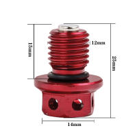 Tornillo De Drenaje De Aceite Magnético M12xP1.5 Para Yamaha YZF-R3 YZF-R25 MT-03 MT-25 YZ250 YZ250X XT250X WR250R WR250X Serow250 Pieza - details 2