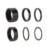 ZTTO 5pcs Separadores De Bicicleta UltraLigeros Fibra De Carbono 1mm/2mm/3mm/5mm/10mm/15mm Goma De Sellado Para Cabeza De Rueda Y Horquilla - details 3