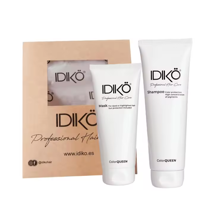 Champú y Mascarilla Color Queen con Protección Solar para Cabello Teñido - Idikö - 1