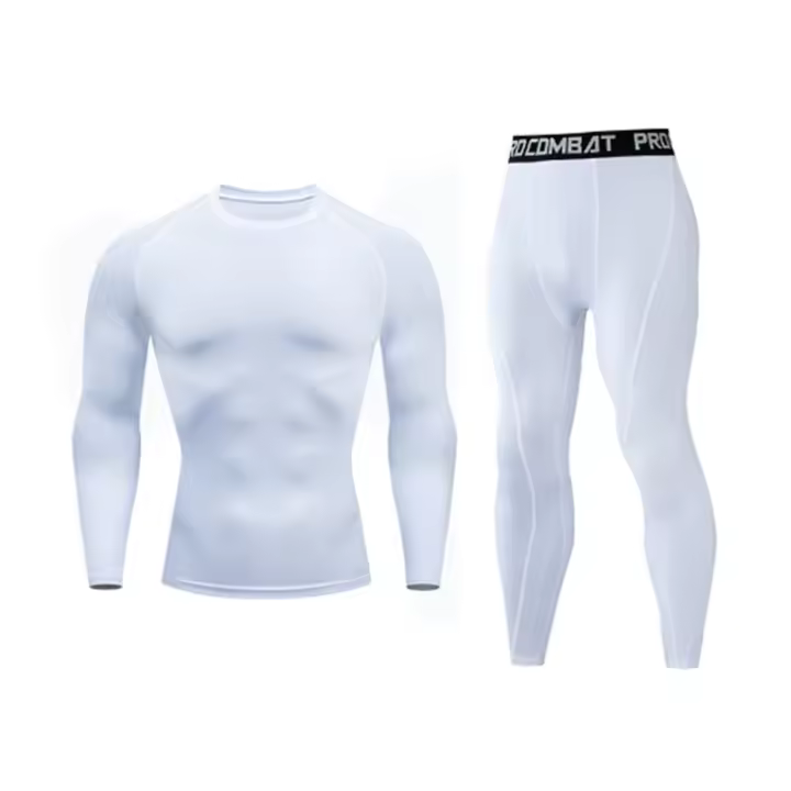 Conjunto De Deporte Para Hombre Underwear Térmico Ciclismo Al Aire Libre Ropa De Compresión Secado Rápido Transpirable Para Correr Y Fitness - 1