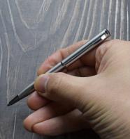 Bolígrafo De Bola De Acero Inoxidable Portátil 0.7mm Tinta Negra Azul Recargable Mini Metal Para Oficina Y Escuela Suministros De Papelería - details 6