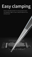 Aguja De Precisión MaAnt Warblade Para Reparación De Piezas Eléctricas Herramienta De Mantenimiento De Teléfonos Móviles Con Agarre Ultrafino Y Alta Dureza No Magnética De Acero Inoxidable - details 4
