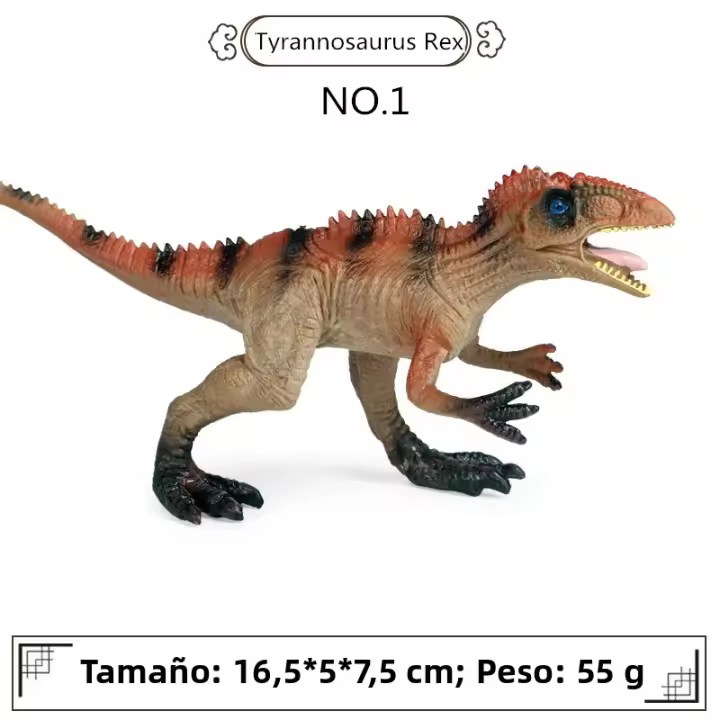Figuras De Acción Mini Jurrásico Dinosaurios Simulados Vintage Tyrannosaurus Rex Triceratops Juguetes Para Niños Regalos De Navidad - 1