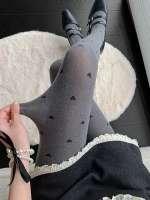 Medias Gris Amor De Veludo Delgado Para Mujer 80 Gramas Tallas Variadas Para Primavera Y Otoño Medias Oscaras De Lujo - details 0