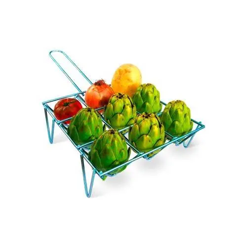 Parrilla para Verduras 9 Unidades - Medidas 33.5x25cm - Acabado Cincado EDM Gourmet Kitchen - 1