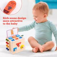 Juguete clasificador de formas de madera, cubeta de actividades de madera, juguetes Montessori, juguete de cosecha de zanahoria, clasificador de formas de color a juego para niños pequeños y niñas, 1 2 3 4 5 - details 1