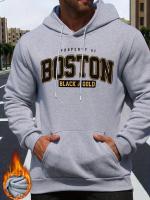 Sudadera De Capucha Estilizada Para Hombre Estilo Callejero Deportivo Casual De Otoño Y Invierno Cuello Redondo Sin Cierre Material Poliéster - details 4