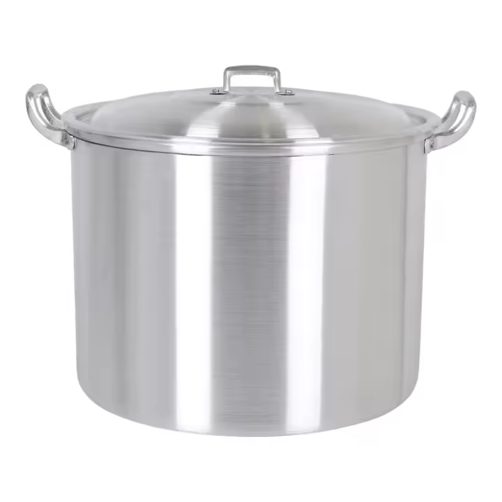 VR - OLLA CON TAPA ALUMINIO 30CM - Olla de Aluminio Resistente y Duradera - Olla de Aluminio para Cocinar de Forma Eficiente - Olla de Aluminio con Tapa Hermética - Olla de Aluminio Versátil para Todo Tipo de Cocina - 1
