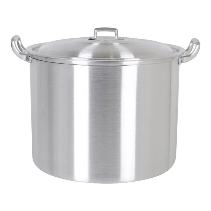 VR - OLLA CON TAPA ALUMINIO 30CM - Olla de Aluminio Resistente y Duradera - Olla de Aluminio para Cocinar de Forma Eficiente - Olla de Aluminio con Tapa Hermética - Olla de Aluminio Versátil para Todo Tipo de Cocina - 1