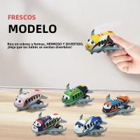 Juego De Modelos De Coche De Carreras Con Caja De Almacenamiento Vehículo De Inercia Avión De Retroceso Para Niños Juguetes Deslizantes Para Niños Regalo Para Niños - details 1