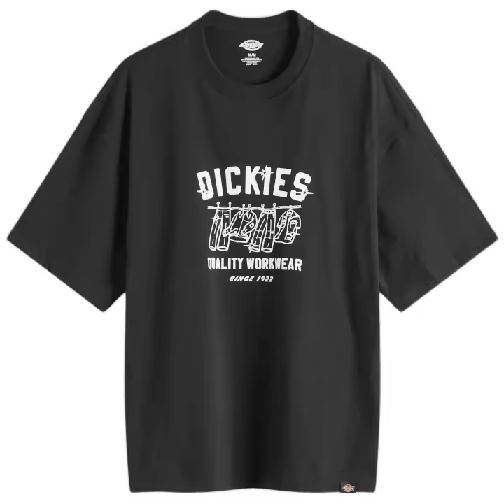 Camiseta de Manga Corta Dickies Icon Logo para hombre en color negro - 1