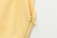 Vestido Elegante TRAFZA Para Mujer Amarillo Asimétrico Sin Mangas Pleated Largo Vestido De Fiesta Vintage Verano 2025 Slim Fit - details 6