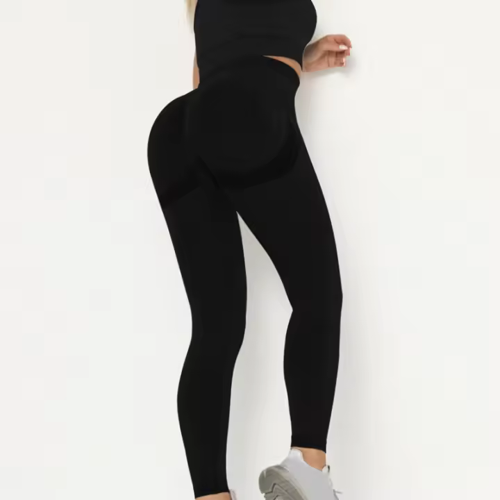 High Waist Yoga Pantalones De Mujer Calidad Superior Para Otoño E Invierno Gimnasia Fitness Levantamiento De Glúteos Running Deporte Casual - 1