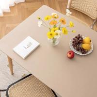 Mantel De PU Negro Impermeable Y Antiaceite Para 6 Sillas Estilo Moderno Para Sala De Estar Y Café Tapete De Mesa Sólido Resistente Al Polvo - details 18