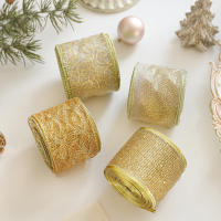 Cinta De Seda Para Decoración De Navidad Cinta De Poliéster Para Empaquetar Regalos Crear Ambiente Festivo 200cmx5.8cm Con Lazo Incluido - details 2