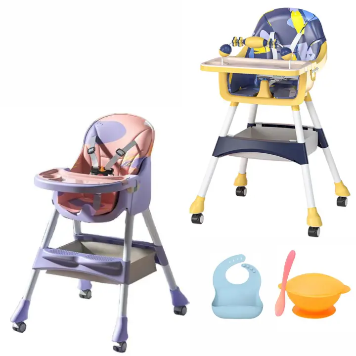 PARVULÍ - Tronas de Bebe con Babero Silicona - Trona de Bebe Evolutiva hasta 25kg - Silla de Comer para Bebe 87,5x60x53 cm - 1