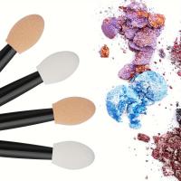Cuttte 120PCS Esponjas De Maquillaje Para Ojos Desechables Con Contenedor 4 Colores Aplicadores De Sombras De Ojos - details 2