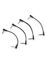 Kit De Cables De Patch Planos Ggiant AC-8 Pedal De Efectos Para Guitarra Con Conectores De Ángulo Recto De 1/4 Pulgada Longitud De 6 Pulgadas 4 Packs - details 1