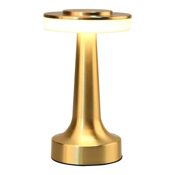 Lámpara de escritorio LED portátil con sensor táctil, brillo de 3 niveles, lámpara de noche, lámpara de mesita de noche - 1