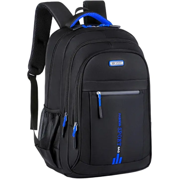 Mochipa Oxford impermeable para hombre, Bolsa de Orden de Negocios, mochila de viaje informal, mochara Escolar para estudiantes de Secundaria (Negro) - 1