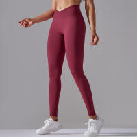 Leggings De Yoga Para Mujer Cintura Alta Levantamiento De Caderas Gimnasio Sin Costuras Pantalones De Deporte Fitness Running - details 17