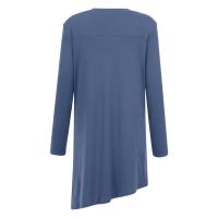 Vestido De Mujer Casual Otoño Elegante Con Botones Color Sólido Largo Manga Vestido De Fiesta Polyester Cuello O Antiguo - details 10