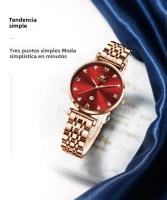Reloj De Pulsera De Mujer OLEVS 5866 Con Incrustaciones De Diamante Y Calendario Resistente Al Agua De Acero Inoxidable Estilo Versátil Y Elegante - details 12