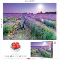 Educa Puzzle 1000 Bicicleta en Campo de Lavanda Educa 19255 - details 2