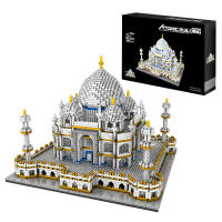 Conjunto De Bloques De Construcción De Arquitectura Famous Del Mundo Taj Mahal India Castillo Modelo Micro Bloques DIY Juguete Asamblea Para Adultos Y Niños - details 6