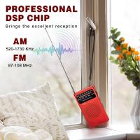 Mini portátil Mini Radio FM Am transistores con excelente señal de bolsillo por Pilas AA (no incluidas) - details 5