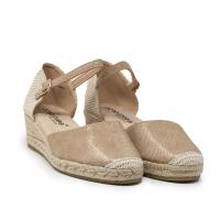 Alpargatas de mujer AMARPIES ACX28502PLAT VALENCIANA CUÑA YUTE HEBILLA PLATINO 35591 25V - details 0